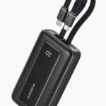 Anker Power Bank (10k, 30w, Built-in Usb-c+lightning Cable) Black
