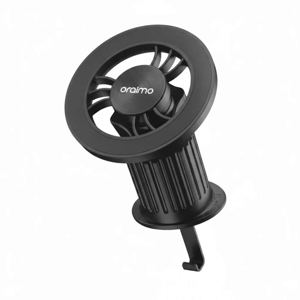 oraimo-magnetic-car-phone-mount-with-air-vent-hook Oraimo Hydra 8 Magnetic Air-Vent Car Phone Mount - Image 1